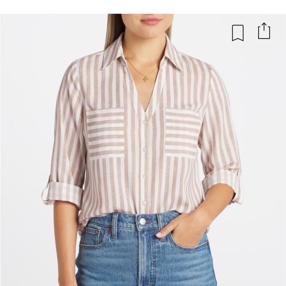 Fortune and ivy button down blouse